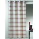 Home Maison HM6996298 Vorhang, horizontale Streifen, Leinwand, 155 x 260 cm Rot