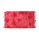 Soleil d'ocre Fouta Baumwolle 100x200 cm TIE and DYE rot