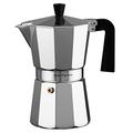 Ilsa – Aluminium Vitto Expresso Kaffeemaschine, Silber 12 Tassen Zentimeter Silber