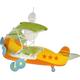 Dalber 54012 Baby Plane Flugzeugform -Hängenleuchte, Plastik, orange, 50 x 64 x 40 cm