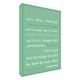 Feel Good Art 21 x 14 x 2 cm A5 Diamant Poliert Marriage Rules Acryl Token, beige Parent Grün - Soft Green