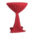 Dena 111700 Stehtischhusse Party Durchmesser 80-90 cm, rot