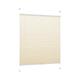 DecoProfi Plissee Stoff Creme 120 x 130 x 2 cm