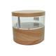 Opportunity 42b13040921 Box Schmuck 2 Scheiben Drehbar Holz/Transparent 9,7 cm