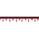 Simplicity 32 mm Perlen Fringe Trim und Verzierungen, Rot