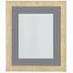 Frames by Post 30,5 x 25,4 cm, Holzmaserung Tiefer Bilderrahmen mit Halterung, Dark Grey x 9 7 cm, Bildgröße, Hellbraun