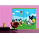 Gardine/Vorhang FCP xxl 6008 Disney , Mickey Mouse, 280 x 245 cm, 2 teil