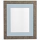 Frames by Post 20 x 16 cm, Medium Grain Bilderrahmen, tief, blau/grau Befestigung Bilderrahmen für Größe, A3, braun