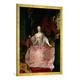 Gerahmtes Bild von Martin II Mytens "Empress Maria-Theresa (1717-80) 1744", Kunstdruck im hochwertigen handgefertigten Bilder-Rahmen, 70x100 cm, Gold raya