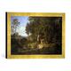 Gerahmtes Bild von Ludwig Adrian RichterDer Brautzug im Frühling, Kunstdruck im hochwertigen handgefertigten Bilder-Rahmen, 40x30 cm, Gold raya