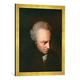 Gerahmtes Bild von AKG Anonymous Kant,Immanuel/Portrait/Gemaelde 1790", Kunstdruck im hochwertigen handgefertigten Bilder-Rahmen, 50x70 cm, Gold raya
