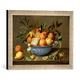Gerahmtes Bild von Jacob van Hulsdonck Still Life with Oranges and Lemons in a Wan-Li Porcelain Dish, Kunstdruck im hochwertigen handgefertigten Bilder-Rahmen, 40x30 cm, Silber raya