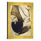 Gerahmtes Bild von Michelangelo Merisi Caravaggio Bacchus, Kunstdruck im hochwertigen handgefertigten Bilder-Rahmen, 30x40 cm, Gold raya