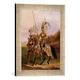Gerahmtes Bild von Edward Henry Corbould At Eglinton, Lord of the Tournament, 1840", Kunstdruck im hochwertigen handgefertigten Bilder-Rahmen, 30x40 cm, Silber raya