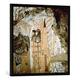 Gerahmtes Bild von Ägyptisch "Deir el-Medina, Grab des Nekhtamun", Kunstdruck im hochwertigen handgefertigten Bilder-Rahmen, 70x70 cm, Schwarz matt