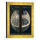 Gerahmtes Bild von Hieronymus Bosch H.Bosch, Erschaffung der Welt, Kunstdruck im hochwertigen handgefertigten Bilder-Rahmen, 30x30 cm, Gold raya
