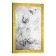 Gerahmtes Bild von Raphael Studies for the Figure of Bramante (1444-1515), Kunstdruck im hochwertigen handgefertigten Bilder-Rahmen, 40x60 cm, Gold raya
