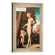 Gerahmtes Bild von Lucas Cranach der Ältere Venus und Amor als Honigdieb, Kunstdruck im hochwertigen handgefertigten Bilder-Rahmen, 30x40 cm, Silber raya