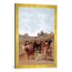 Gerahmtes Bild von Francisco Jose de Goya y LucientesDie Auswahl der Stiere, Kunstdruck im hochwertigen handgefertigten Bilder-Rahmen, 50x70 cm, Gold raya