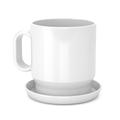 Universal Expert 6050 – Tasse mit der Coaster, Porzellan, Dia 8,5 x H 10 cm, 380 ml