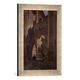 Gerahmtes Bild von Emmanuel Lansyer Mont Saint-Michel, Fortified gate in the Abbey, 1881", Kunstdruck im hochwertigen handgefertigten Bilder-Rahmen, 30x40 cm, Silber raya
