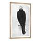Gerahmtes Bild von Antonio Pisanello "Hawk on hand, seen from behind", Kunstdruck im hochwertigen handgefertigten Bilder-Rahmen, 70x100 cm, Silber raya