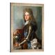 Gerahmtes Bild von Joseph Vivien Bildnis des Philipp von Frankreich, seit 1700 als Philipp V. König von Spanien, Kunstdruck im hochwertigen handgefertigten Bilder-Rahmen, 50x70 cm, Silber Raya