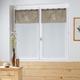 COULEUR MONTAGNE "Shantung Reed Brode Plus Voile Uni – Bibou Lin 2 Net Vorhang, 2 x 60 x 160 cm