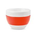 koziol Cappuccino-Tasse 100 ml Aroma, Porzellan/Kunststoff, solid orangerot, 8,5 x 8,5 x 6,5 cm