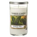 Yankee Candle „White Tea“ Stumpenkerze, weiß, mittel