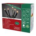 Konstsmide 6352-820 Micro LED Lichterkette/für Innen (IP20) / VDE geprüft / 24V Innentrafo / 35 bernsteinfarbene Dioden/schwarzes Kabel