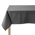 COUCKE Tischdecke rund Uni Caviar Baumwolle, Baumwolle, Caviar, 180x180x0.03 cm