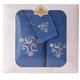 Westward Ho. Ripple Design Handtuch Set, dunkelblau, Set von 3