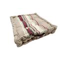 Soleil d'ocre 007683 Bodenkissen Baumwolle Jacquard 50x50x10 cm STRIPES taupe