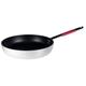 Pentole Agnelli Linie Cookware System Bratpfanne Induktion Senkkopf Hohe mit Griff Cool, Rot 28 cm Silber/Rot