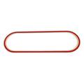 Racetrackart RTA-10656-RD-46 Rennstreckenkontur des Transportation Research Center Ohio Oval, Holz, Rot, 45 x 46 x 2,1 cm