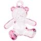 Mopec k129.02 – Teddybär Rosa Transparent. Beutel 50 Stück, Pack 1-Beutel.