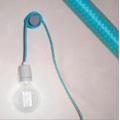 Filament Style CR Filament Cord Set für Pendelleuchten, Metall, E27, blau, 11 x 11 x 11 cm