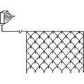 Serie Micro-LED Lichternetz, 160 tlg. Farbe: warm white, 3mm , Kabel: schwarz, ca. 1 x 2 m, Outdoor, mit Trafo