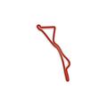 Racetrackart RTA-10262-RD-46 Rennstreckenkontur des Halle Saale Schleife, Holz, Rot, 45 x 46 x 2,1 cm