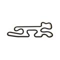 Racetrackart RTA-10474-BK-23 Rennstreckenkontur des Pacific GP Motorsports Park Kart Track, Holz, schwarz, 23 x 23 x 0,9 cm