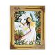 Collection D'Art 6036K Stickbild Pferde-Traum, Set mit Leinwand Baumwollgarn Mehrfarbig 20 x 30 x 0,1 cm