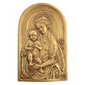 Design Toscano Wandrelief Mutter Maria mit dem kindlichen Jesus Skulpturen-Wandskulpturen, Harz, Mehrfarbig, 2.5 x 18 x 28 cm