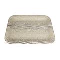 SIGNATURE HOME COLLECTION AP-180-013 Tablett, Kunstleder, Beige, 33 x 25 x 2 cm