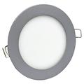 tibelec 306740 Spot flach Wandanschlussbogen rund LED 640 Lumen Metall/Glas 9 W Integrated silber 150 x 150 mm