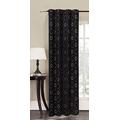 DecoKing Premium 87060 Vorhang 140x245 schwarz Ösenschal Fensterdekoration Blumen Blumenmuster Blickdicht weiß Hypnosis Snowy Night