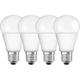 Osram LED SuperStar Classic A Lampe, in Kolbenform mit E27-Sockel, dimmbar, Ersetzt 60 Watt, Matt, Warmweiß - 2700 Kelvin, 4er-Pack