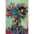 empireposter 743589 Suicide Squad - One Sheet - Retro Druck Film Plakat, Papier, Mehrfarbig, 91,5 x 61 x 0,14 cm