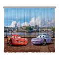 AG Design Disney Cars Kinderzimmer Gardine/Vorhang, 2 Teile Stoff Multicolor 280 x 245 cm