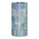 Waga 201-01-72 Coral Blau Glas-Vase, 8,5 x 14 x 30 cm